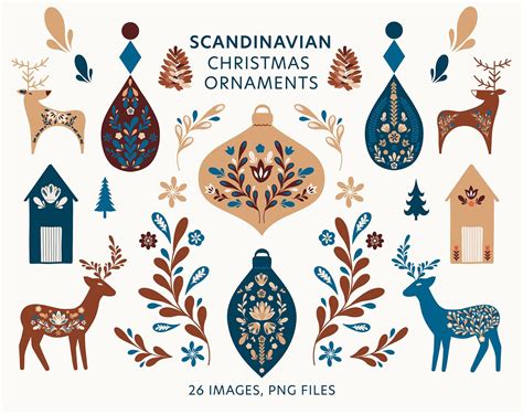 Scandinavian Christmas Ornaments Folk Art Images For Christmas Hygge