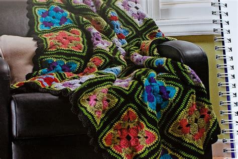 Sew I See Summer In Sweden Afghan Finished Granny Square Crochet