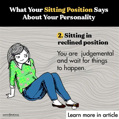 Sitting Position Personality Sitting Positions And What They Say