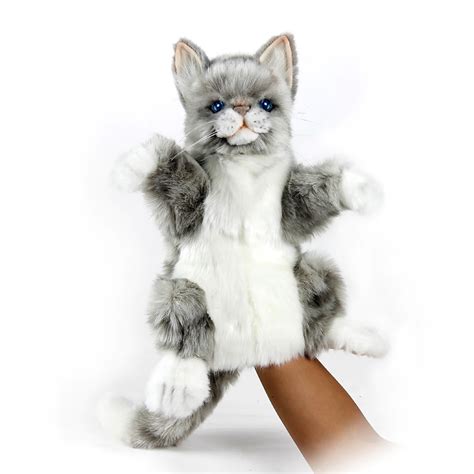 Hansa Toys Cat Jacquard Hand Puppet