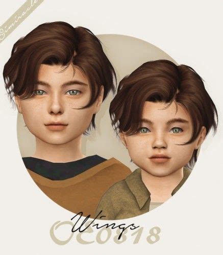 Wings Oe0818 Hair Conversion By Simiracle For The Sims 4 Toddler Hair