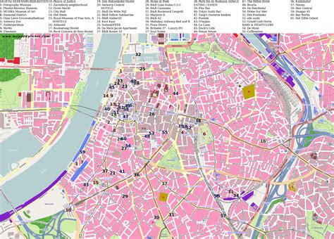Sie haben alle sehenswürdigkeiten gesehen und möchten sie nun in diesem abwechslungsreichen. Karten und Stadtpläne Antwerpen