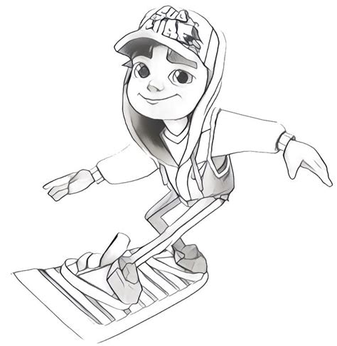 Dibujos De Jake Subway Surfers Para Colorear Para Colorear Pintar E