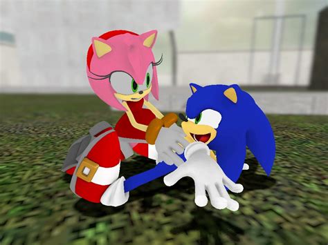 A Sonic And Amy Tickle Moment By Wantwon On Deviantart