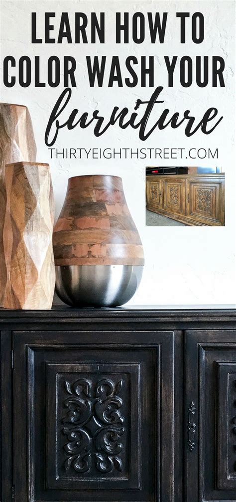 Here are some great examples of color washing in white, grey and blue. How To Apply A Paint Color Wash On Furniture! | Black ...