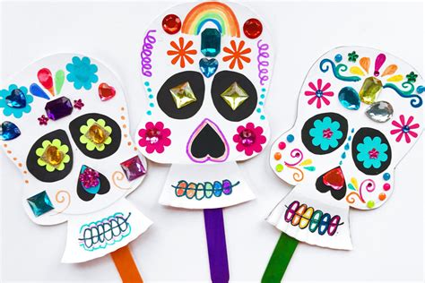 Diy Sugar Skull Crafts For Dia De Los Muertos Ooly Kids Crafts