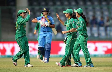 India Women Vs Pakistan Women 7th Match Group B Cricket Photos