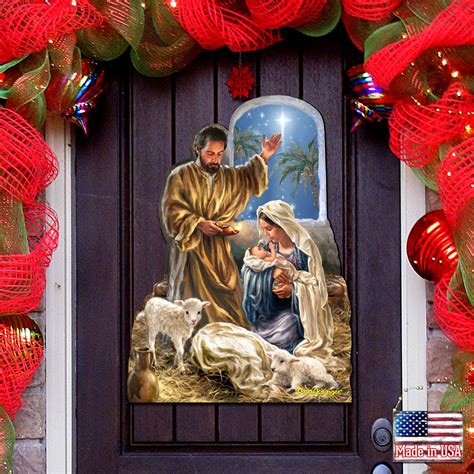 Nativity Scene By Dona Gelsinger Nativity Wooden Wall Art Etsy