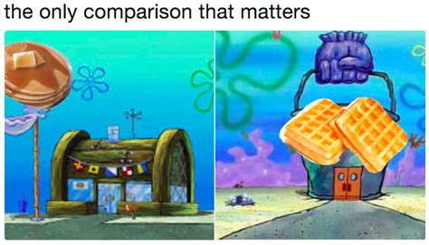 This isn't the chum bucket memes подробнее. Pancakes vs. Waffles | Krusty Krab vs. Chum Bucket | Know ...