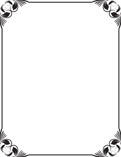 Download Collection Of Free Frames Vector Black And White On Black