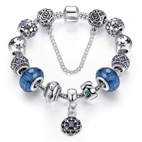 Pandora Inspired Full Set Beaded Charm Bracelet Buy Bracelets
