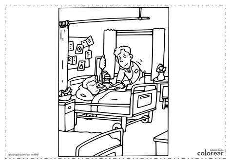 Digital coloring illustration for kids for little red riding hood tale. Dibujos de Día Internacional de la Cruz Roja para Colorear