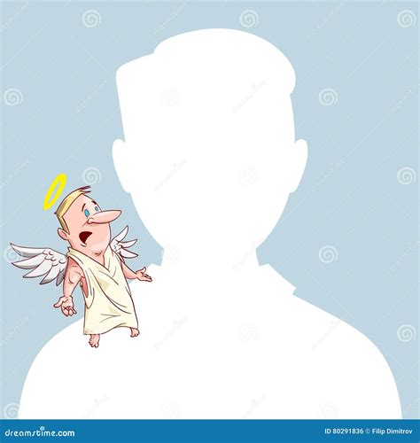 Blank Avatar With Conscience Stock Vector Illustration Of Conscience