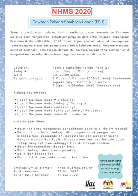 Kita perlu menerapkan amalan pemakanan sihat di kalangan rakyat malaysia. Institute for Public Health - Projek National Health ...
