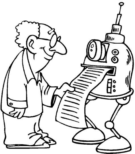 Coloring pages are a fun way for kids of all ages to develop creativity, focus, motor skills and color recognition. Scientist Coloring Page Printable