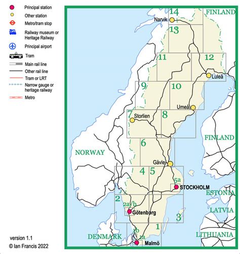Sweden Railway Maps European Railway Maps