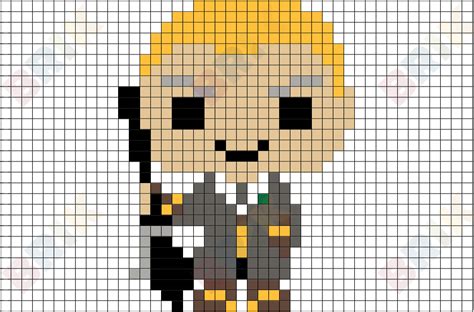 Harry potter golden snitch pixel art dessin petit carreau pixel. Draco Malfoy Pixel Art - BRIK