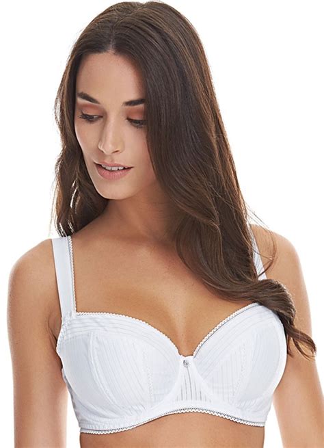 Freya Mode Underwired Padded Half Cup Bra White 30gg Available At The Fitting Room