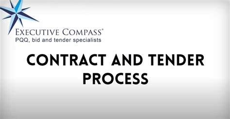 Simple Facts About The Tendering Process Executive Compass