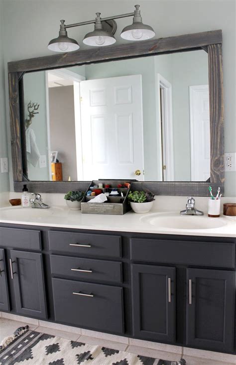 Diy Rustic Wood Mirror Frame Bathroom Bathroom Bathroom Mirror Design Modern Farmhouse