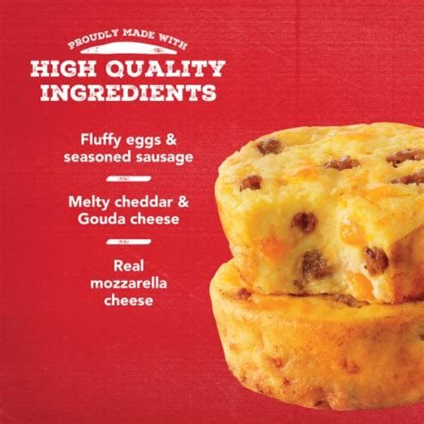 Jimmy Dean Sausage And Three Cheese Frozen Breakfast Egg Bites 2 Ct 2