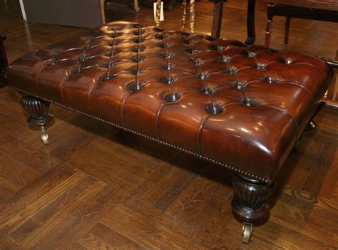 Check spelling or type a new query. Tufted Leather Ottoman Coffee Table, England at 1stdibs