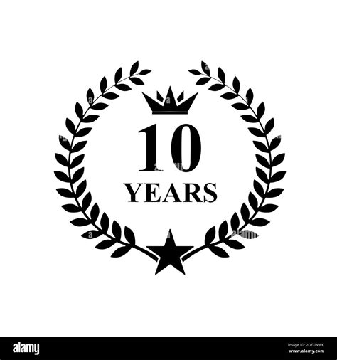 10 Anniversary Logo Black And White Stock Photos And Images Alamy