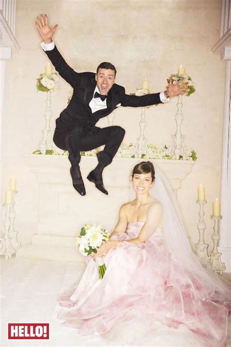 Justin Timberlake And Jessica Beil S First Wedding Picture Revealed