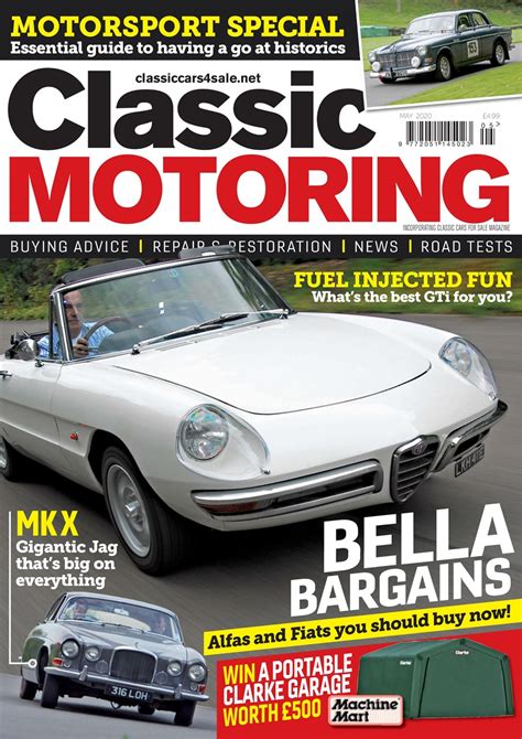 Classic Motoring Magazine May 20 Subscriptions Pocketmags