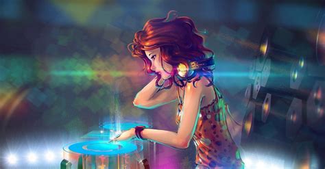 Futuristic Redhead Girl Wallpapers HD / Desktop and Mobile Backgrounds
