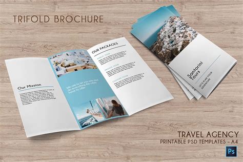Trifold Agency Travel Brochureeditable Psd Templates 682631