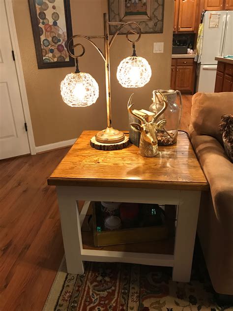Farmhouse End Table We Built These Rustic End Tables Are So Beautiful