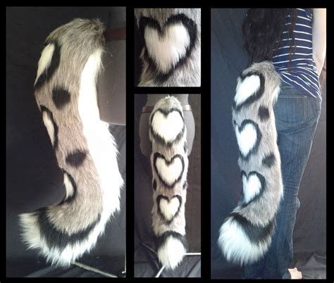 Snow Leopard Tail With Heart Shaped Spots Beautiful Fuzzy Tail Great