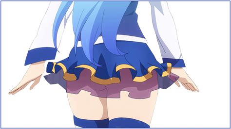 Rule 34 10s Animated Aqua Konosuba Ass Ass Shake Blue Hair Blue