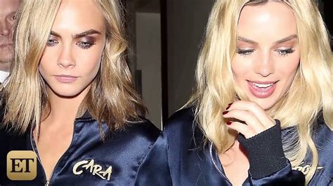 Margot Robbie And Cara Delevingne Look Adorable In Matching Tracksuits