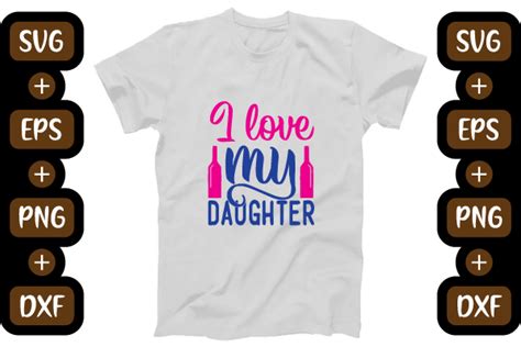 I Love My Daughter Graphic By Creative · Creative Fabrica