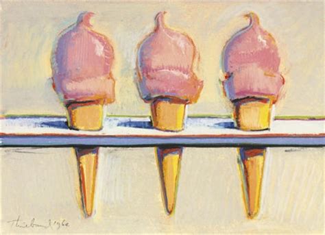 Untitled Three Ice Creams By Wayne Thiebaud On Artnet