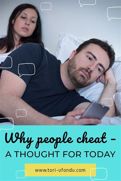 Why People Cheat A Thought For Today Relationship
