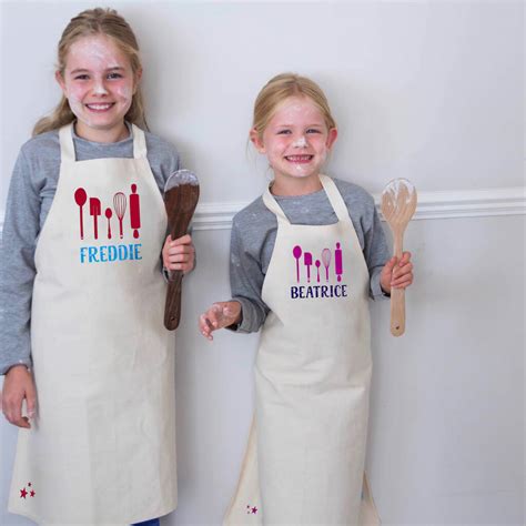 Personalised Childrens Baking Apron By Littlechook