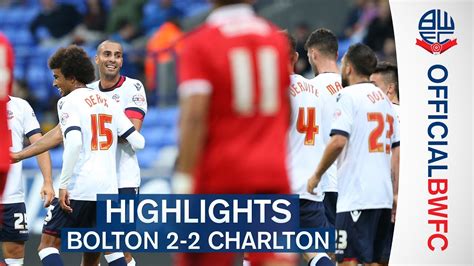 Highlights Bolton 2 2 Charlton Youtube