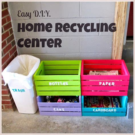 Easy Diy Home Recycling Center Recycling Center Recycling