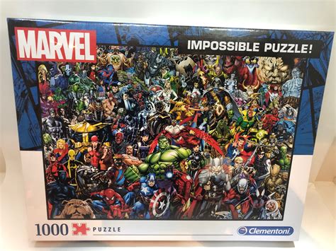 New 3000 piece jigsaw puzzle sealed aquarius 32 in. Marvel Impossible Puzzle (1000 pc) - Inbox Toys