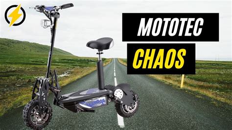 Mototec Chaos Folding Electric Scooter Review Youtube
