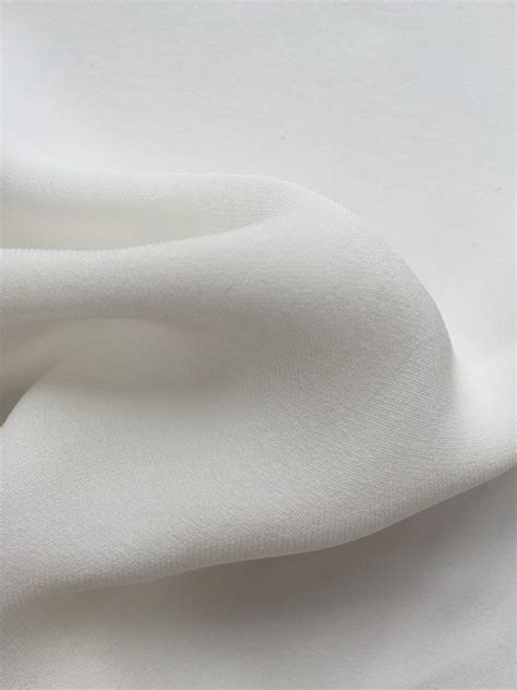 Silk Double Georgette In Natural White 19mm East And Silk Silk Fabric