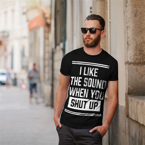 Wellcoda Shut Up Offensive Funny Mens T Shirt Be Graphic Design