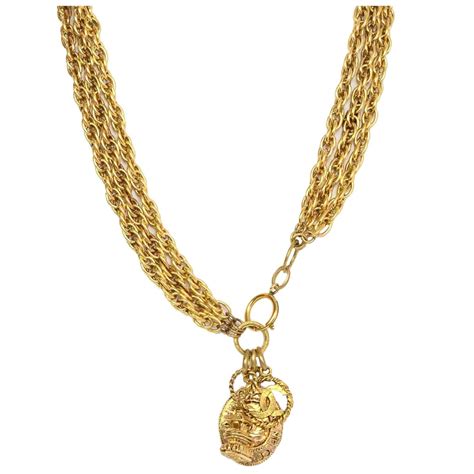Vintage 1960s Signed 3 Strand Goldette Necklace At 1stDibs Vintage