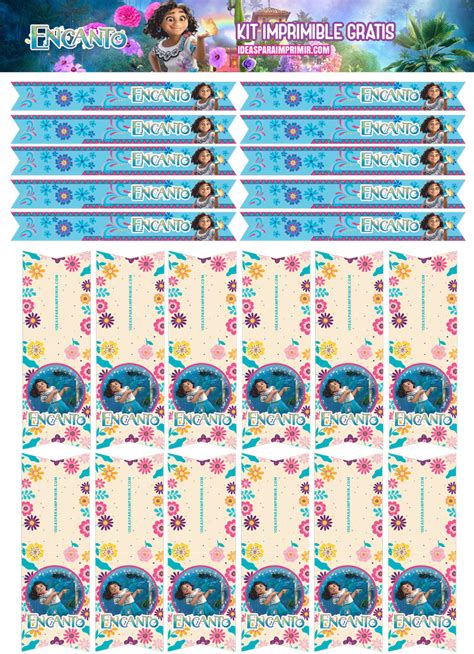 Encanto Disney Descargar Encanto Etiquetas Stickers Kit Imprimible