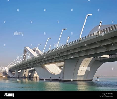 Sheikh Zayed Bridge Abu Dhabi Abu Dhabi United Arab Emirates Stock