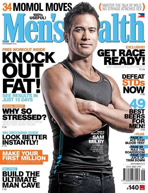 권현빈의 맨즈헬스 커버화보 메이킹 영상을 공개합니다! Sam Milby - Men's Health September 2013 Cover ⋆ Starmometer