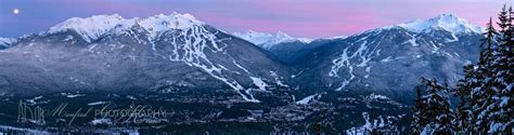 Whistler Blackcomb Valley Dusk Landscape And Panoramic Photographs By